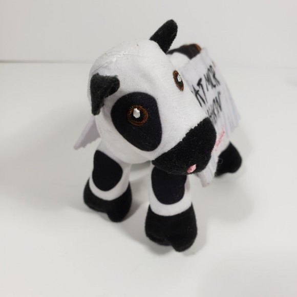 Chick-fil-A Cow Advertising Plush Toy Eat More Chikin Sign 6 inch - Picture 3 of 6